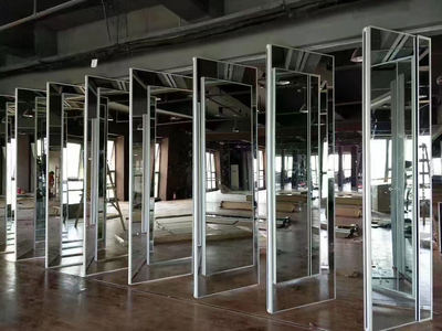 舞蹈室镜面活动隔断